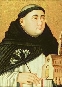 Borstbeeld van Sint Dominicus door Niccolo Antonio Colantonio