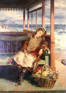 De Bloemenverkoper door Nicholas Chevalier