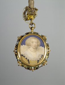 Een Dame van het Hof van Koningin Elizabeth door Nicholas Hilliard