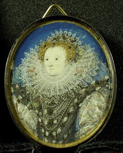 Elizabeth I, koningin van Engeland door Nicholas Hilliard