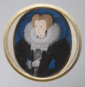 Portret van een vrouw, ca. 1590 door Nicholas Hilliard