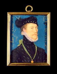 Portret van een onbekende man, 24 jaar oud, 1572 door Nicholas Hilliard