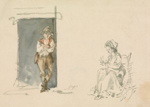 Figurenstudies: Jongen Staand door Nicholas Pocock
