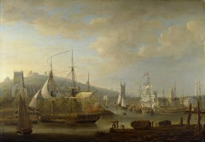 Uitzicht op de Haven van Bristol met de Kathedraal