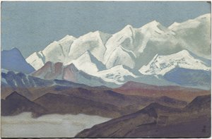 Himalaya, Kanchenjunga-bergketen door Nicholas Roerich
