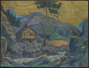 Hut in de bergen, decor voor Ibsens drama Peer Gynt, 1911