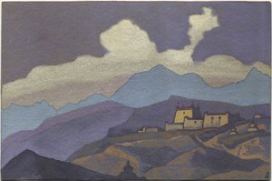 Klooster in de provincie Tsang, Tibet, 1936