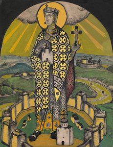 Heilige Olga, prinses van Kiev door Nikolai Konstantinowitsch Roerich