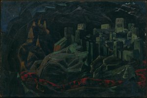 De dode stad, 1918 door Nicholas Roerich