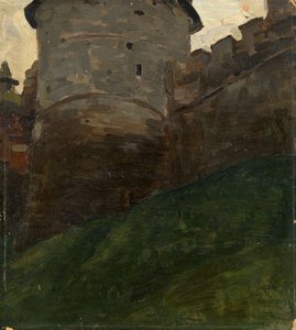 De Novgorod Kremlin Toren, ca. 1903 door Nikolai Konstantinowitsch Roerich