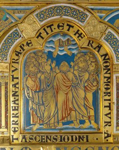 De Hemelvaart van Christus, van het altaar van Verdun ... door Nicholas of Verdun