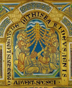 Pinksteren, vanaf het altaar van Verdun ... door Nicholas of Verdun