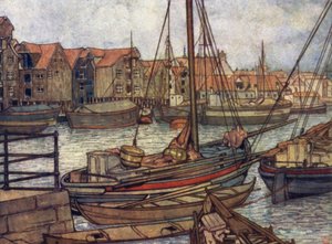 Noorwegen: Bergen Boten en Pakhuizen door Nico Jungman