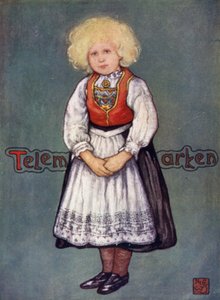 Noorwegen: Klein Meisje van Telemarken