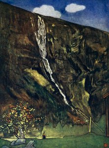 Noorwegen: Romsdals-waterval door Nico Jungman