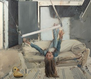 Meisje met een trapeze, 2022 door Nicola Pucci