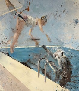 Aap met trapezeartiest door Nicola Pucci