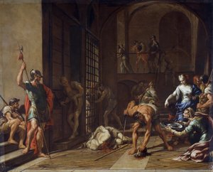 De onthoofding van Sint Johannes de Doper door Nicola Vaccaro