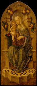 Madonna en Kind op de Troon, ca. 1475-90