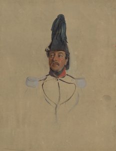Portretstudie van kapitein T.S. Nabal door Nicolaas Pieneman