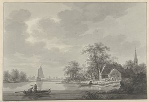 Het dorp Capelle aan de IJssel door Nicolaas Wicart