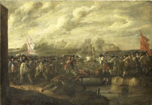 Infanterieschermutseling in de Tachtigjarige Oorlog door Nicolaas van Eyck (II) (attributed to)
