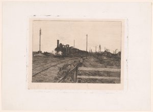 Rijdende Trein door Nicolaas van der Waay