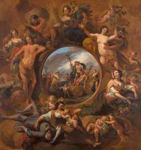 De vier seizoenen, allegorie op de herfst door Nicolaes Berchem