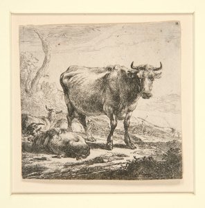 De Set van de Koeien, met de Melkmeid