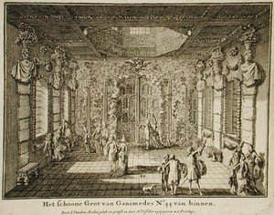 De grot van Ganimedes door Nicolaes Jansz  Visscher