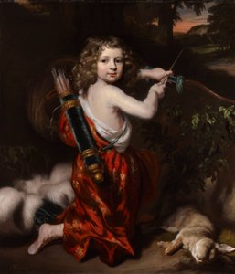 Portret van een onbekende jongen door Nicolaes Maes