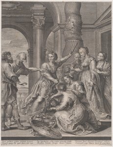 Achilles en de dochters van Lycomedes