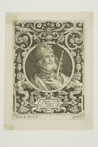 Hector van Troje, plaat één uit De Negen Waardes door Nicolaes de Bruyn