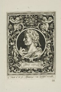 Julius Caesar, plaat drie uit De Negen Waardes door Nicolaes de Bruyn