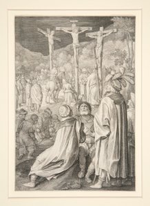 De kruisiging (Passieserie) door Nicolaes de Bruyn