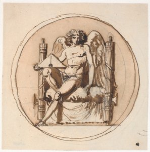 Allegorie op gerechtigheid. Studie voor een reliëf op het Vrijheidsmonument door Nicolai Abildgaard