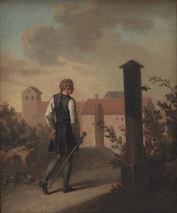 Niels Klim in Potu door Nicolai Abildgaard
