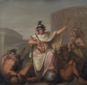 Rome als heerser van de wereld door Nicolai Abildgaard