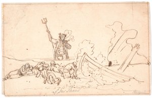 De stranding op Anholt door Nicolai Abildgaard