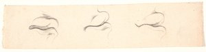 Drie studies van monden door Nicolai Abildgaard