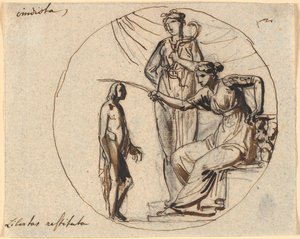 Ontwerp voor drie figuren voor het Bevrijdingsreliëf op de Vrijheidszuil door Nicolai Abildgaard
