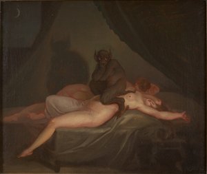 De nachtmerrie door Nicolai Abraham Abildgaard