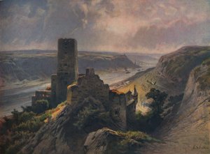 Burg Gutenfels met Uitzicht op Oberwesel, 1923