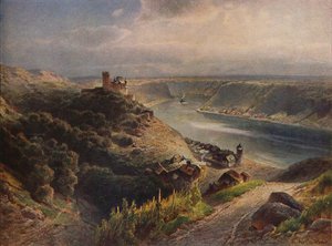 Burg Katz met uitzicht op de Loreley, 1923