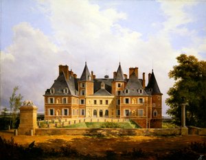 Uitzicht op een Frans kasteel