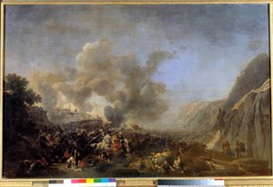 Campagne van Egypte (1798-1801): Slag bij Nazareth, 8/04/1799 door Nicolas Antoine Taunay