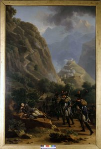 Napoleon bij Fort de Bard - door Nicholas-Antoine Taunay, olieverfschilderij, begin 19e eeuw. door Nicolas Antoine Taunay