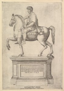 Speculum Romanae Magnificentiae: Marcus Aurelius door Nicolas Beatrizet