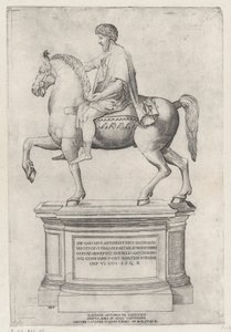 Het ruiterstandbeeld van Marcus Aurelius op het Capitool, 1548
