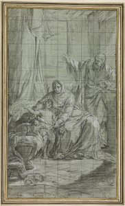 De familie van Johannes de Doper door Nicolas Bernard Lepicie